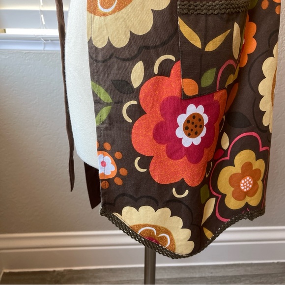 Simply Envogue Dress style Floral Feminine Apron - Picture 7 of 13